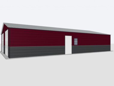Keen's Buildings, 26x40x8 Metal Garage/Workshop Installed, KBG-1G264008-1D1W