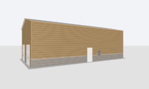 26x90x16 2-Car Metal Garage