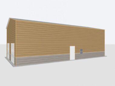 Keen's Buildings, 26x90x16 2-Car Metal Garage, KBG-2G269016-1D1W