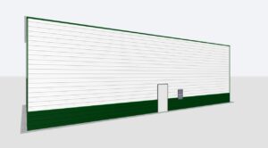 26x90x18 Metal Garage/Workshop Installed