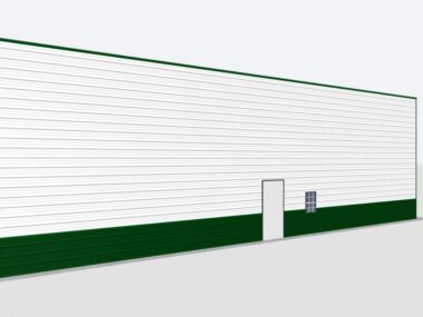 Keen's Buildings, 26x90x18 Metal Garage/Workshop Installed, KBG-1G269018-1D1W