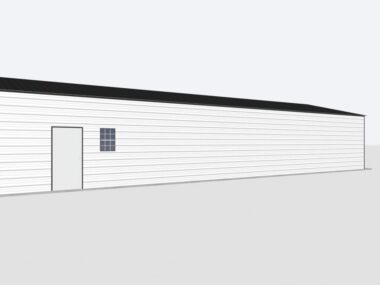 Keen's Buildings, 26x70x10 Metal Garage, KBG-1G267010-1D1W