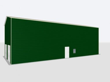 Keen's Buildings, 26x45x20 2-Car Metal Garage, KBG-2G264520-1D1W