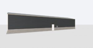 26x80x14 2-Car Metal Garage