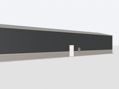 Keen's Buildings, 26x80x14 2-Car Metal Garage, KBG-2G268014-1D1W