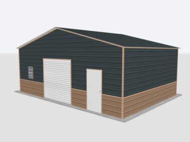 Keen's Buildings, 28x20x10 Metal Garage, KBG-1G282010-1D1W