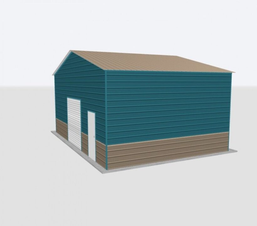 Keen'S Buildings, 28X20X12 Metal Garage, Kbg-1G282012-1D1W