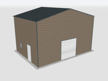 Keen's Buildings, 28x20x16 Metal Garage, KBG-1G282016-1D1W