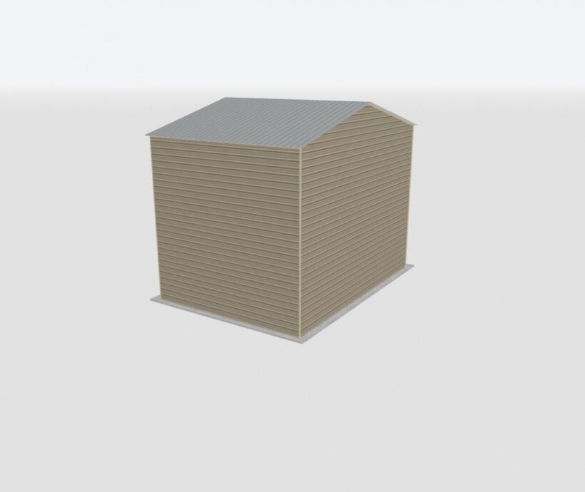 Keen'S Buildings, 28X20X20 2-Car Metal Garage, Kbg-2G282020-1D1W