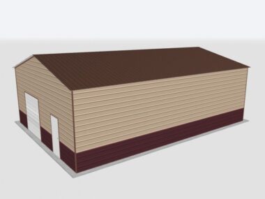 Keen's Buildings, 28x45x14 Metal Garage, KBG-1G284514-1D1W