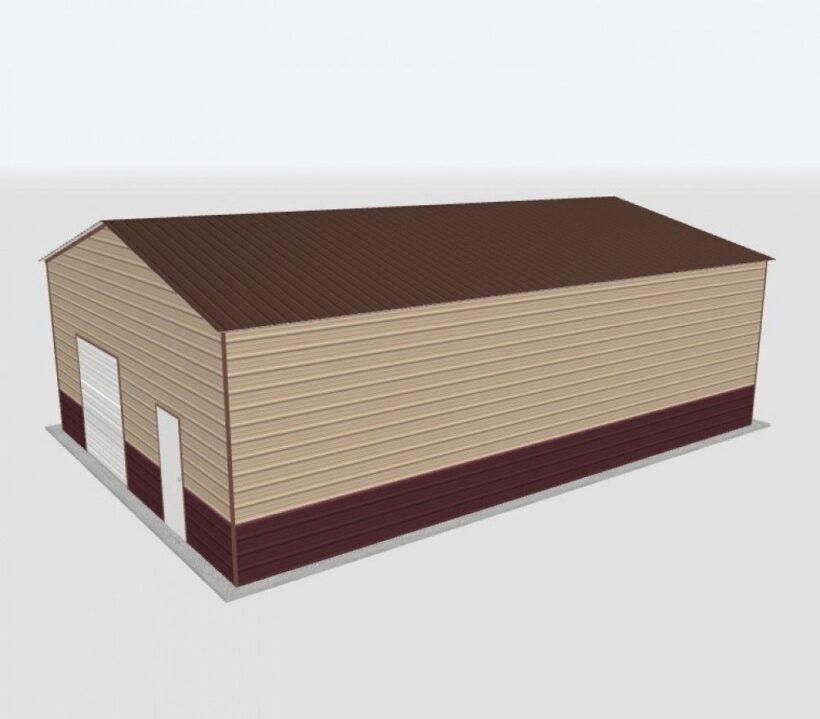 Keen'S Buildings, 28X45X14 Metal Garage, Kbg-1G284514-1D1W