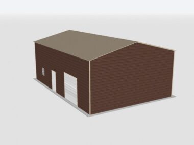 Keen's Buildings, 28x40x14 Metal Garage, KBG-1G284014-1D1W