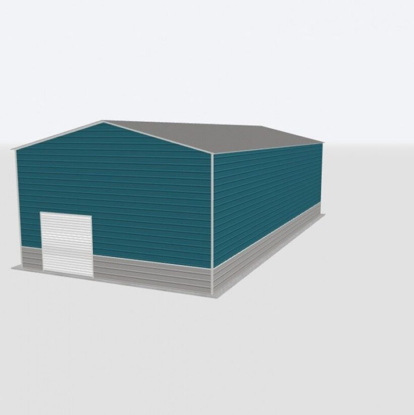 Keen'S Buildings, 28X65X18 Metal Garage, Kbg-1G286518-1D1W
