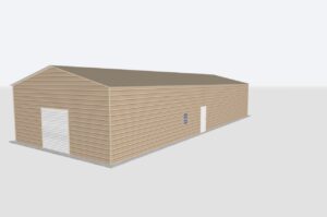 28x100x12 Metal Garage