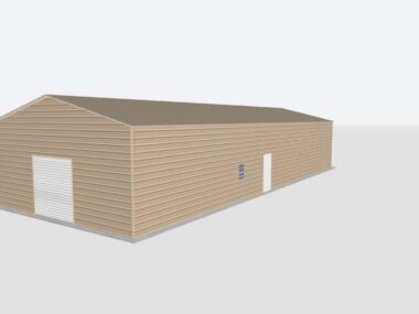 Keen's Buildings, 28x100x12 Metal Garage, KBG-1G2810012-1D1W