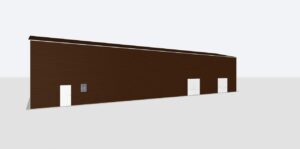 30x70x20 2-Car Metal Garage