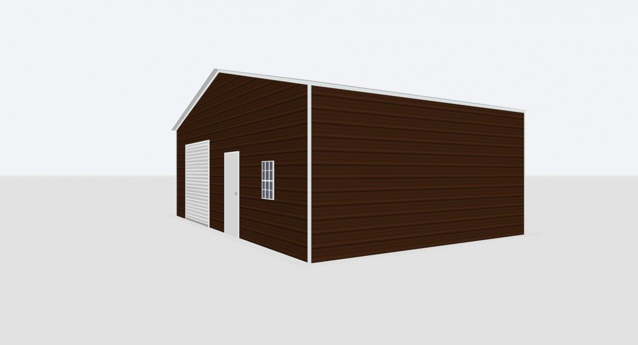 30X20X10 Metal Garage 30X20X10 Metal Garage Keen'S Buildings, 30X20X10 Metal Garage, Kbg-1G302010-1D1W