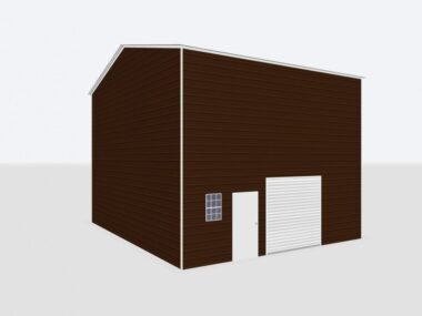 Keen's Buildings, 30x20x20 Metal Garage/Workshop Installed, KBG-1G302020-1D1W