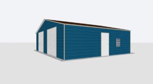 30x30x8 Metal Garage/Workshop Installed