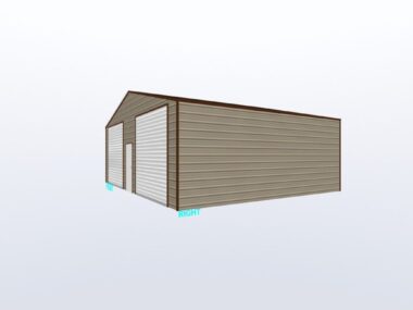 Keen's Buildings, 30x35x10 Metal Garage/Workshop Installed, KBG-2G303510-1D2W
