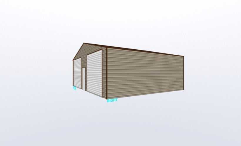 Keen'S Buildings, 30X35X10 Metal Garage/Workshop Installed, Kbg-2G303510-1D2W