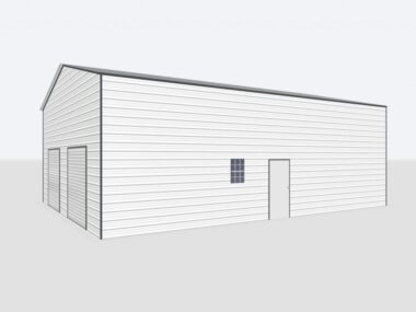 Keen's Buildings, 30x50x14 Metal Garage/Workshop Installed, KBG-1G305014-1D1W