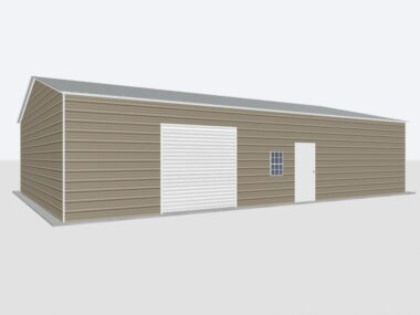 Keen's Buildings, 30x55x10 Metal Garage, KBG-1G305510-1D1W