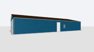 30x55x8 2-Car Metal Garage