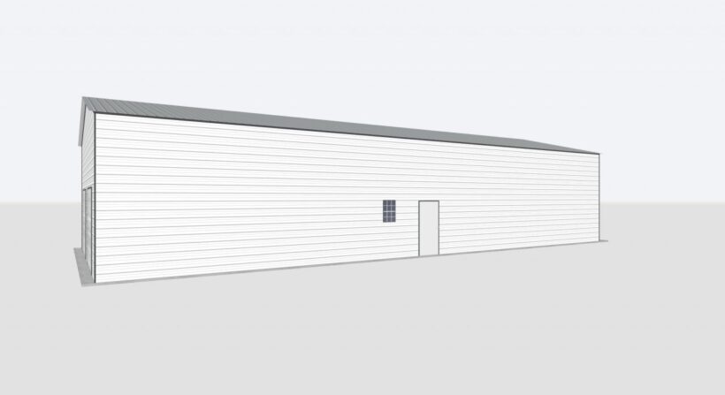 Keen'S Buildings, 30X80X14 Metal Garage/Workshop Installed, Kbg-1G308014-1D1W