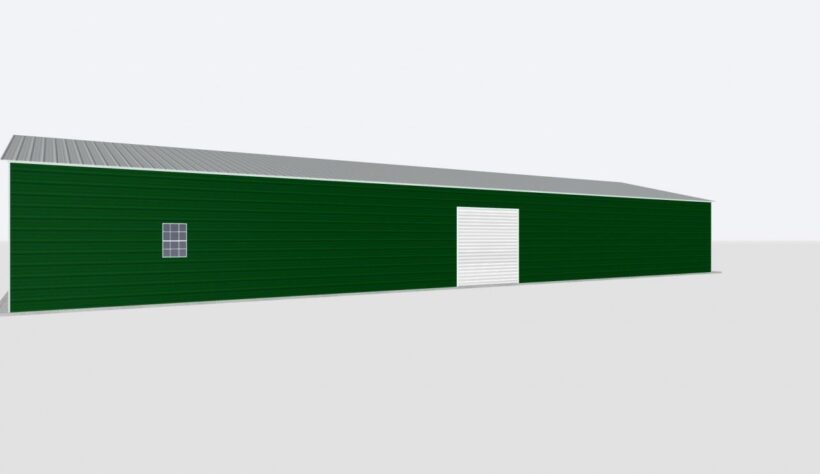 Keen'S Buildings, 30X80X10 2-Car Metal Garage, Kbg-2G308010-1D1W