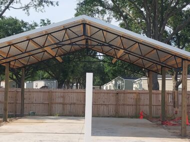 Keen's Buildings, 22x24x10 Pole Barn Installed, KBP-222410-0L-OP