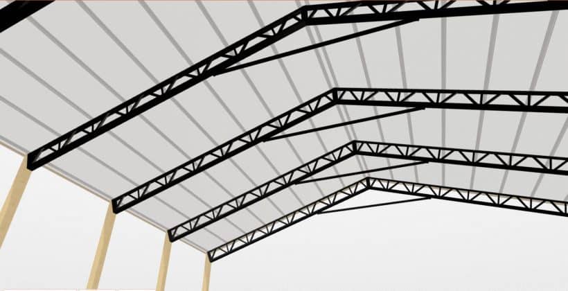 Keen'S Buildings, 40' X 60' X 14' Open Pole Barn Installed, Kpb-406014-Op