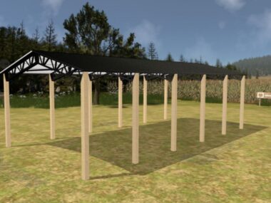 Keen's Buildings, 24' x 50' x 14' Open Pole Barn Installed, KPB-245014-OP