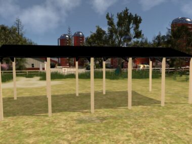 Keen's Buildings, 24' x 50' x 14' Open Pole Barn Installed, KPB-245014-OP