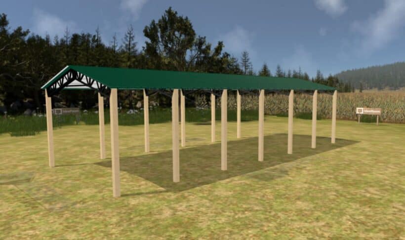Keen'S Buildings, 24' X 60' X 12' Open Pole Barn Installed, Kpb-246012-Op