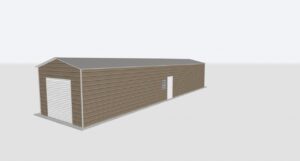 14x60x10 Metal Garage