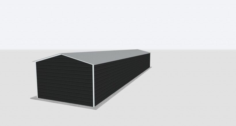 Keen'S Buildings, 14X60X8 Metal Garage/Workshop Installed, Kbg-1G146008-1D1W