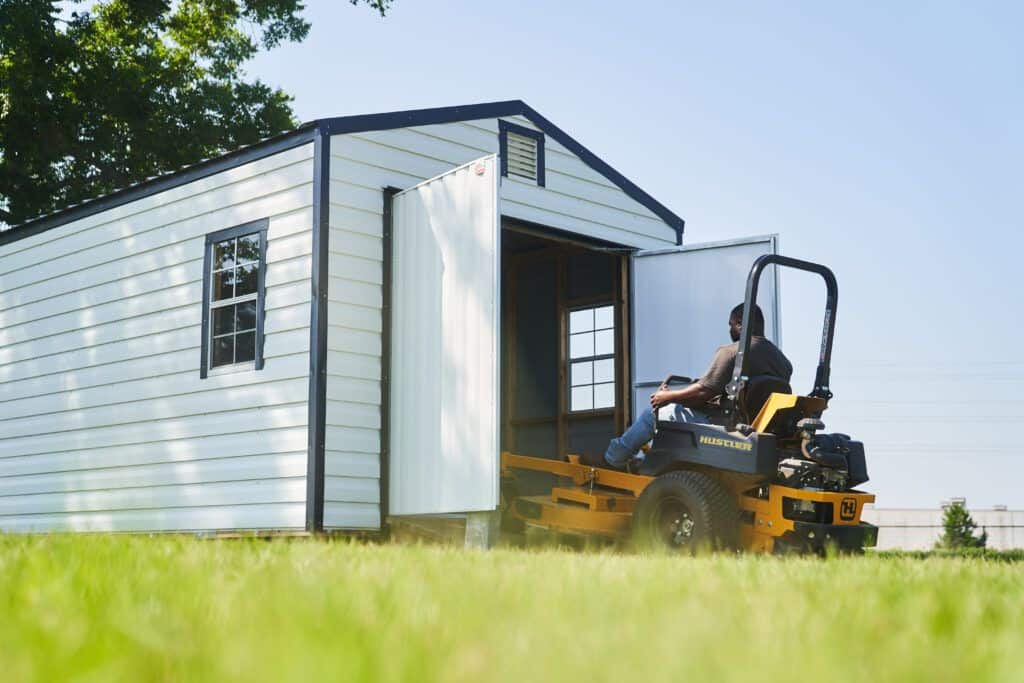 Image showcasing Metal Storages Sheds - Affordable Shed for Sale