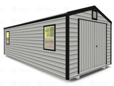 Keen's Buildings, 12x24 Shed with Double Doors, KBS-122407-1DD4W
