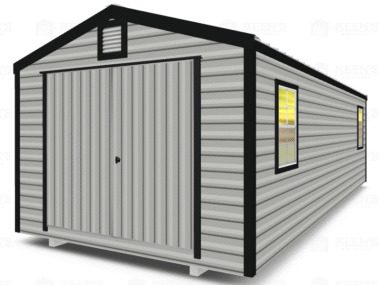 Keen's Buildings, 12x24 Shed with Double Doors, KBS-122407-1DD4W
