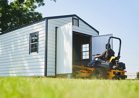 Home Storage Building In Use