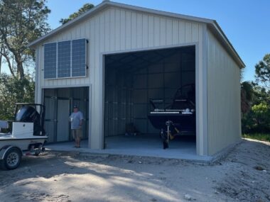 Keen's Buildings, 24x30 Metal Garage Building, KBG-2G243016-2G1D2W