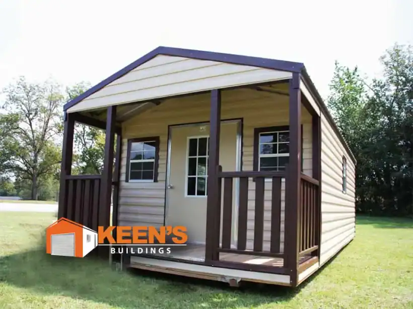 Keen'S Buildings, Gable Sheds With Porch, Kbs-Afrmshpor-1D2W
