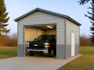 Keen's Buildings, Keen's "Hidden Gem" 12x20 1-Car Garage, KBG-1G122010-1D0W