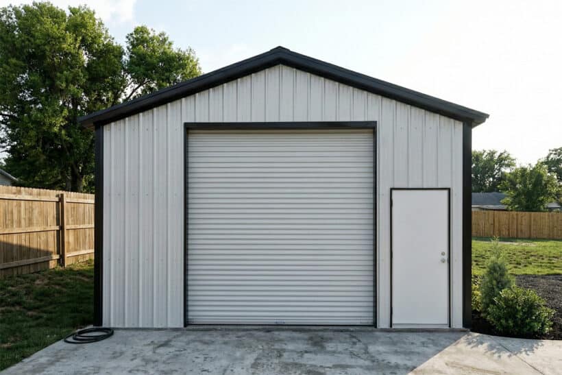 Keen'S Buildings, 20X30X10 Metal Garage/Workshop, Kbg-1G203010-1D4W