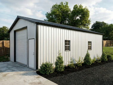 Keen's Buildings, 20x30x10 Metal Garage/Workshop, KBG-1G203010-1D4W