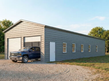 Keen's Buildings, 30x100 Steel Building Workshop, KBG-2G3010012-1D5W