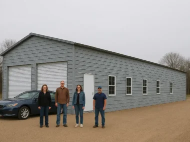 30x100 Steel Building Workshop