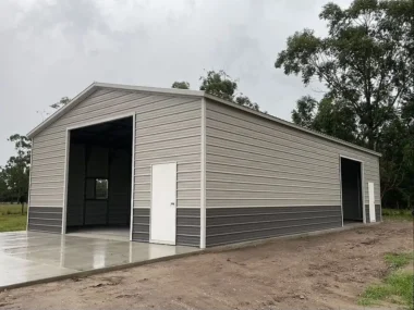 Keen's Buildings, 30x50x12 Metal Garage Installed, KBG-2G305012-2D2W