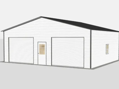 Keen's Buildings, 30x25x10 Metal Garage, KBS-MG302510-2R1D1W